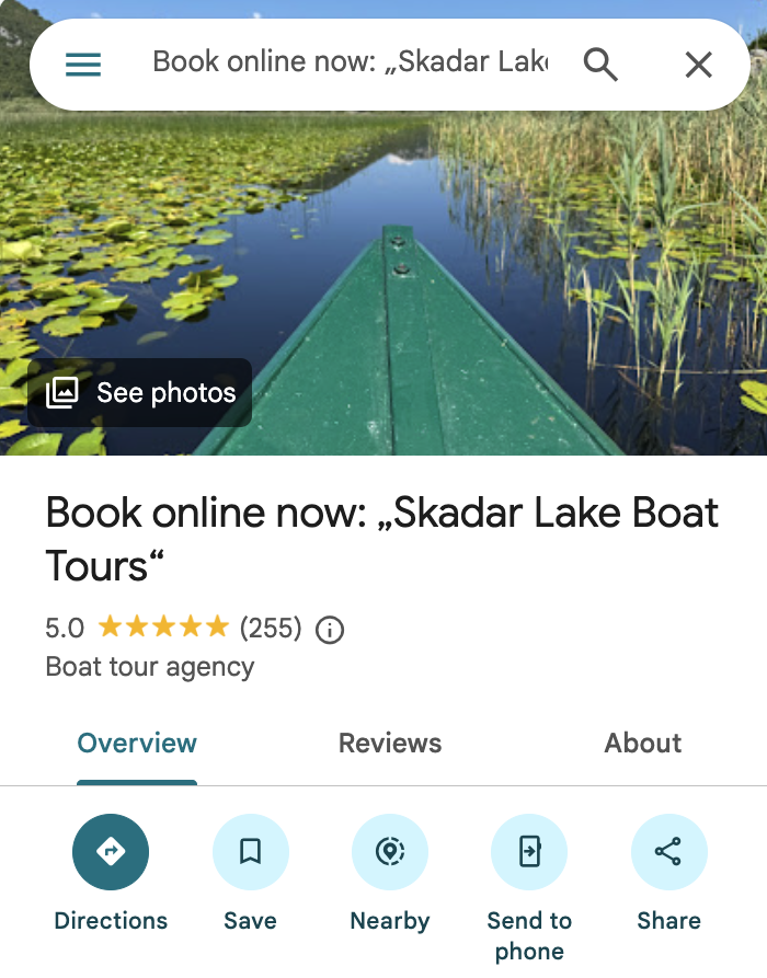 Captain Dusko will be waiting there for you. It is in middle of Family Market and Idea Market